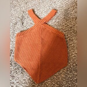 VICI Rust Orange Knit Halter Top